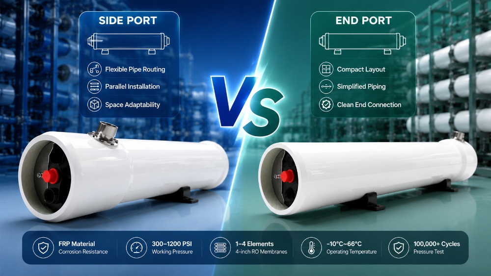 Side Port vs End Port RO Membrane Housing: Which Design Fits Your System